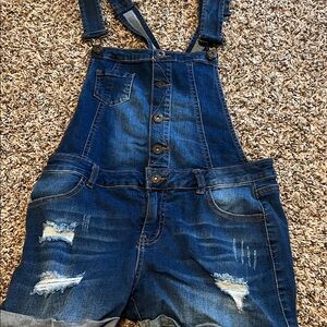 Wax Jean Basic Denim Overalls